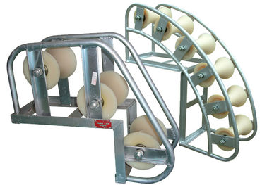 ประเทศจีน Cable Pulley Block Pithead Cable Roller การชุบผิวชุบสังกะสี 10 - 20KN พิกัดโหลด ผู้ผลิต